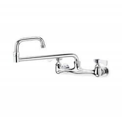 Culinary Depot 12-824L Krowne Commercial Series 8" Center Wall Mount Faucet 24" Jointed Spout Low Lead