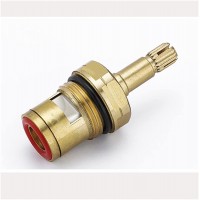 djkyu 55.5mm Long Brass Faucet 1 2 Brass Quick Opening Ceramic Valve Core 21KDW1017 Plumbing Hardware Color : CW