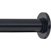 Ivilon Tension Curtain Rod Spring Tension Rod for Windows or Shower 24 to 36 Inch. Black