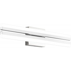 PRESDE Modern Dimmable LED 24inch Vanity Light Fixtures for Bathroom Chrome Bath Lighting（Cold White 6000K）