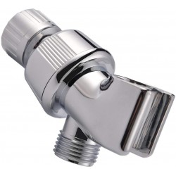 Shower Arm Holder for Handheld Shower Head Adjustable Mount Bracket Shower arm Adapter with Swivel Ball 1 2-Inch Chrome Color1