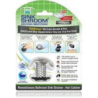SinkShroom Ultra Revolutionary Bathroom Sink Drain Protector Stainless Steel