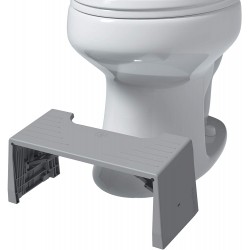 Squatty Potty Porta Traveler Foldable Toilet Stool for Travel 7" Height Gray