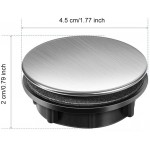 2Pcs Stainless Steel Kitchen Sink Tap Hole Cover Short Nut Kitchen Faucet Hole Cover Soap Dispenser Cover,1.2 to 1.6 Inch in Diameter