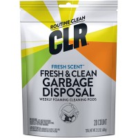 CLR Fresh & Clean Garbage Disposal Fresh Scent Weekly Foaming Cleaning Pods 20 Pods