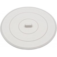 DANCO Flat Suction Sink Stopper 5 Inch White 1-Pack 89042