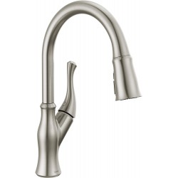 Delta Faucet Ophelia Brushed Nickel Kitchen Faucet Kitchen Faucets with Pull Down Sprayer Kitchen Sink Faucet Faucet for Kitchen Sink Magnetic Docking SpotShield Stainless 19888Z-SP-DST