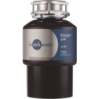 InSinkErator 79024-ISE Garbage Disposal Badger Continuous Feed 1 HP Black