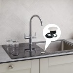 Kitchen Sink Hole Covers Brushed Stainless Steel Faucet Hole Cover Hole Plug Black 2Pcs Sink Caps for Top Holes 1.2 to 1.6 Inch in Diameter