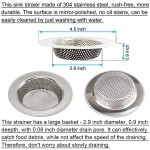 Seatery 4PCS Kitchen Sink Stopper Strainer 6 Inch Round Large Silicone Sink Drain Cover Plug Water Stopper 4.5 Inch Stainless Steel Sink Strainer Food Scraps Catcher for Kitchen