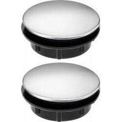 Tatuo Sink Tap Hole Cover Kitchen Faucet Hole Cover Stainless Steel 2 Packs 1.1 to 1.7 Inch in Diameter