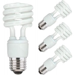 Energy Saver Light Bulbs CFL Light Bulbs Spiral Light Bulbs 13 Watt Light Bulbs Mini Twist Flourescent Light Bulb E26 Medium Base 120 Volt 4 3000K