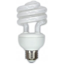 GE 15834 20-Watt CFL Self-Ballasted Spiral Soft White Spiral T3 Facilities Light Bulb 1-Pack