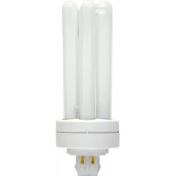 GE Energy Smart CFL Light Bulb Triple Tube Biax Light Bulb T4 Light Bulb 42-Watt 3200 Lumen G24Q-4 4-Pin Base Warm White 10-Pack Compact Fluorescent Light Bulb