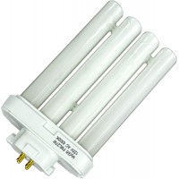 MyGift Fluorescent Light Bulb 4 Pin 6500K 27 Watt with Quad Tubes GX10Q-4 Base Replacement Bulb for Light of America Lamps