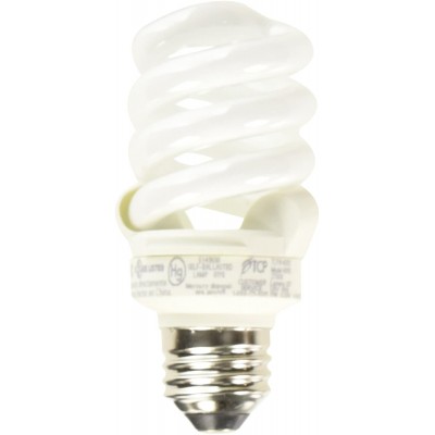 TCP 48913 CFL Pro A Lamp 60 Watt Equivalent 13W Soft White 2700K Full Spring Lamp Light Bulb