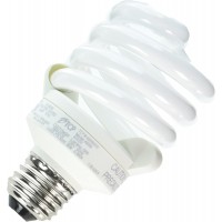 TCP 4891841k CFL Pro A Lamp 75 Watt Equivalent 18W Cool White 4100K Full Spring Lamp Light Bulb