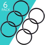6-Pack of O-Rings for GE TM 2.5 Inch Water Filters Compatible with GXWH20F GXWH04F GXRM10 GXWH20S and GX1S01R Gaskets O-Rings Seals by Impresa Products