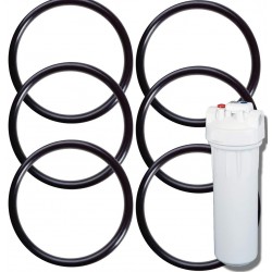 6-Pack of O-Rings for GE TM 2.5 Inch Water Filters Compatible with GXWH20F GXWH04F GXRM10 GXWH20S and GX1S01R Gaskets O-Rings Seals by Impresa Products