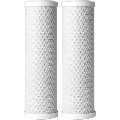 AO Smith 2.5"x10" 5 Micron Carbon Block Sediment Water Filter Replacement Cartridge 2 Pack For Whole House Filtration Systems AO-WH-PRE-RC2