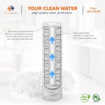Aquaboon 1 Micron 10" x 2.5" String Wound Sediment Water Filter Cartridge | Universal Replacement for Any 10 inch RO Unit | Compatible with WFPFC4002 CW-F PFC4002 SWC-25-1001 SWF-25-1001 6-Pack