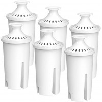 FilterLogic NSF Certified Pitcher Water Filter Replacement for Brita Classic 35557 OB03 Mavea 107007 Replacement for Brita Pitchers Grand Lake Capri Wave and More Pack of 6