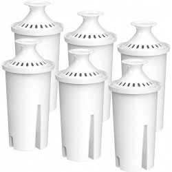 FilterLogic NSF Certified Pitcher Water Filter Replacement for Brita Classic 35557 OB03 Mavea 107007 Replacement for Brita Pitchers Grand Lake Capri Wave and More Pack of 6