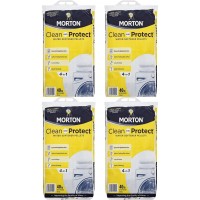 Morton Salt Clean and Protect Sodium Chloride Phosphate Free Water Softener Pellets for Home Appliances and Water Heaters 40 Pound Bag 4 Pack
