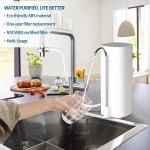 OEMIRY Countertop Water Filtration System NSF ANSI 42&372 Certified 8000 Gallons Alkaline Water Filter Reduces 99.99% Lead Chlorine Heavy Metals Bad Taste & Odor 1 Filter Included