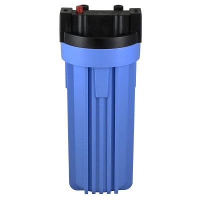 Pentair Pentek 150067 Traditional Standard Filter Housing 3 4" NPT #10 Opaque Water Filter Housing with Mounting Bracket Cap and Pressure Relief Button 10-Inch Black Blue