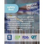 WAMERY Certified Alkaline Water Filter Replacement Fits Brita and Wamery Pitcher Cartridges 3-Pack Increases Water pH.