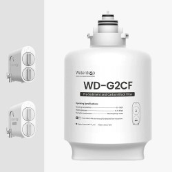 Waterdrop WD-G2CF Filter Replacement for WD-G2-B WD-G2-W WD-G2P600-W Reverse Osmosis System,12-month Lifetime