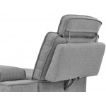 Zuri Furniture Modern Light Grey Fabric Sondra Sectional Right Chaise