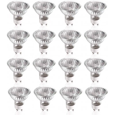 16 pack 50W GU10 Halogen Compact Size Light Bulb 50 Watts 120V Bright Output Soft White APL1605