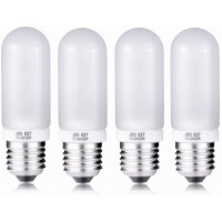 4X 250W Modeling Lamp Bulbs 110V-130V Frosted Halogen Replacement Light Bulb for Photo Studio Strobe 250W