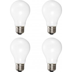 A19 Soft White Halogen Light Bulb 29 Watt 40W Equivalent 2700K Soft White E26 Medium Base 360 Lumens 120V 4 Pack