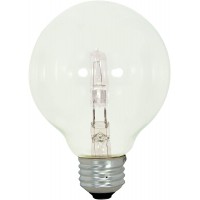 Satco 43G25 CL 120V Halogen Decorative 43W E26 G25 Clear Bulb [Pack of 6]