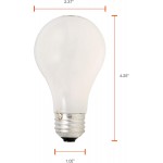 SYLVANIA Halogen A19 Light Bulb 100W Equivalent E26 Medium Base 2800K Soft White 4 pack
