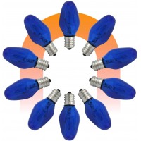 120V 15W Blue Night Light Bulbs for Scentsy Warmer Nightlight by Lumenivo – 15 Watt Wax Melter Light Bulbs – Blue Colored Night Light Bulbs – Himalayan Salt Lamps Wax Burners & Plug-Ins 10 Bulbs