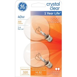GE Lighting 17730 5555 2 Count Pack of 1 Crystal Clear