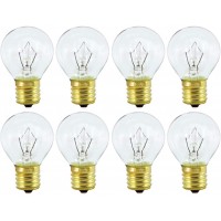 Lava Lamp Bulbs ,8 Pack 25 Watt The Lava Original Replacement Bulb for 14.5-Inch 20-Ounce Glitter and Lava Lamps E17 Base 120 Volt 25 Watt Lava Replacement Bulbs,Dimmable Warm White-Long Life