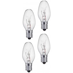 Night Light Clear Light Bulb 10 Lumens 5 watts 120 Volts Pack of 4