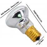 Replacement Bulbs for Lava Lamps,Glitter Lamps,R39 E17 25 Watt 6 Pack Reflector Bulbs