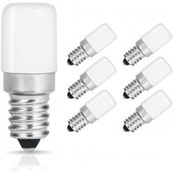 6 Pack BlueX LED c7 s6 1.5w Night Light Bulbs Day White 5000K 15 Watt Equivalent Mini LED Bulb Candelabra E12 Base – LED for Bedroom Porch Indoor or Outdoor Use Salt Light BulbLamp