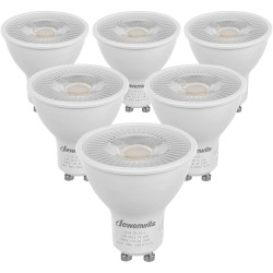 DEWENWILS 6-Pack GU10 LED Dimmable Bulb 500LM 5000K Daylight Track Lighting Bulb 7W50W Halogen Equivalent LED Bulbs UL Listed
