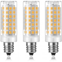E12 LED Light Bulb Dimmable 60W Halogen Kx-2000 Bulbrite Replacement for Ceiling Fan Chandelier Pendant Light Bathroom Lighting 120V 7W Warm White 3000K T6 C7 E12 Candelabra Base 3 Pack