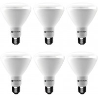 EcoSmart 65W 65 Watt Replacement 10.5W LED BR30 Dimmable Soft White 2700K Medium Base E26 Energy Star Rated Reflector Lamp for Recessed Can Lights 6 Pack