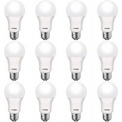 Energetic 75W Equivalent A19 LED Light Bulb 3000K Warm White Non-Dimmable LED Light Bulb 1200lm UL Listed E26 Medium Base 12-Pack