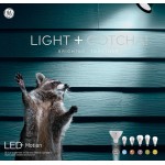 GE LED+ Motion Sensor Outdoor Security Light Bulbs Warm White 75 Watt Replacement Standard Bulb Shape Medium Base Pack of 2