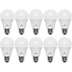 GREAT EAGLE LIGHTING CORPORATION A19 LED Light Bulb 6W 40W Equivalent UL Listed 3000K Soft White 450 Lumens Non-dimmable Standard Replacement 10 Pack